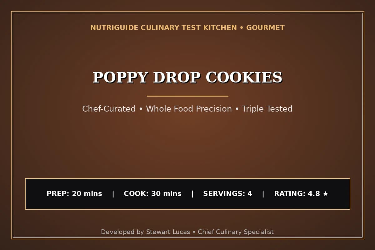 Poppy Drop Cookies