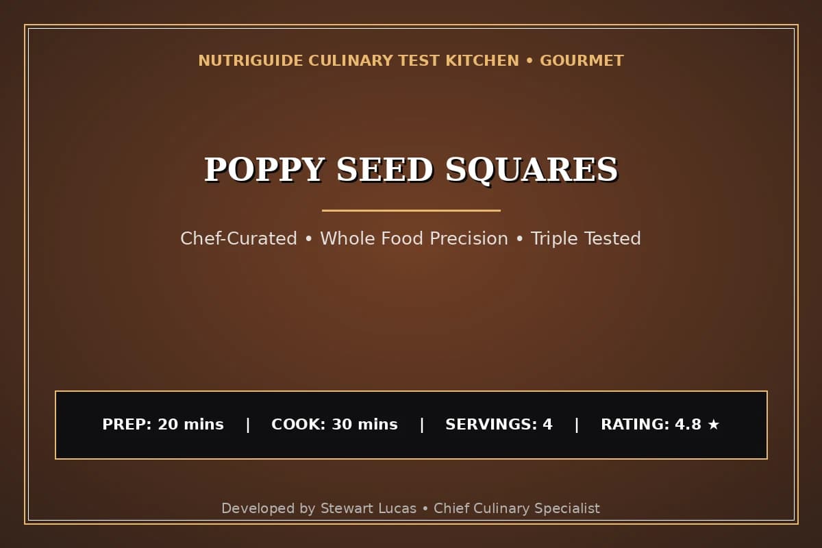 Poppy Seed Squares