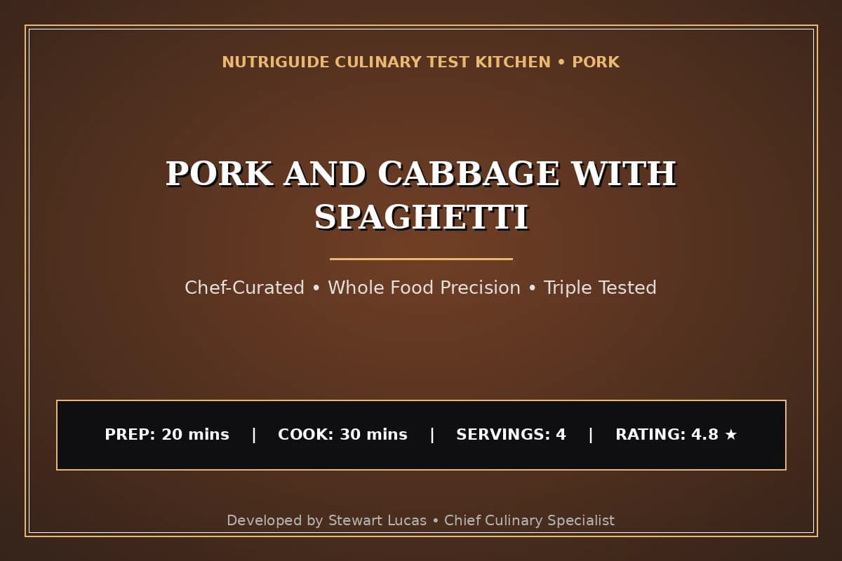 Pork And Cabbage With Spaghetti