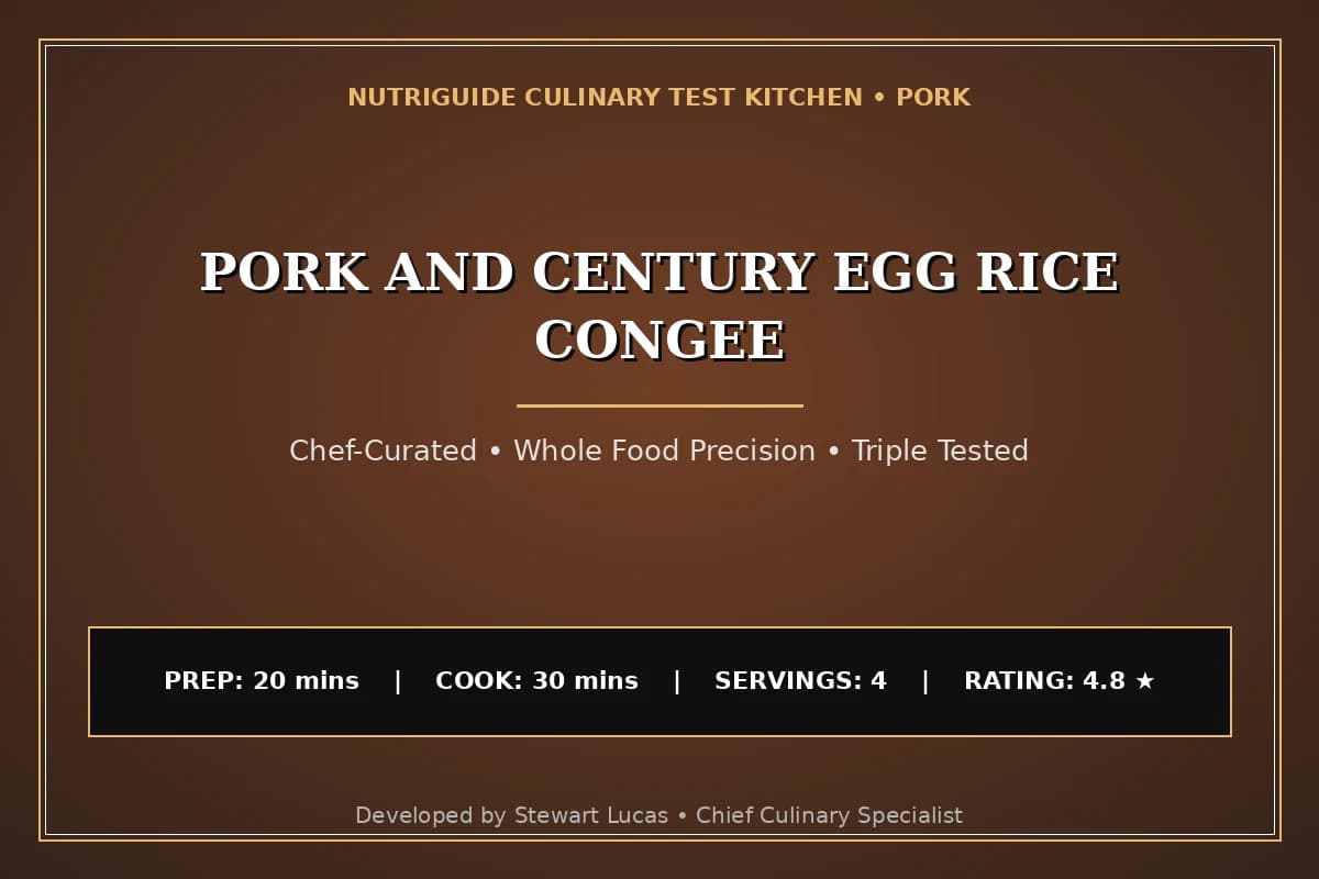 Pork And Century Egg Rice Congee