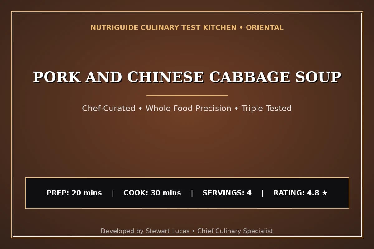 Pork And Chinese Cabbage Soup
