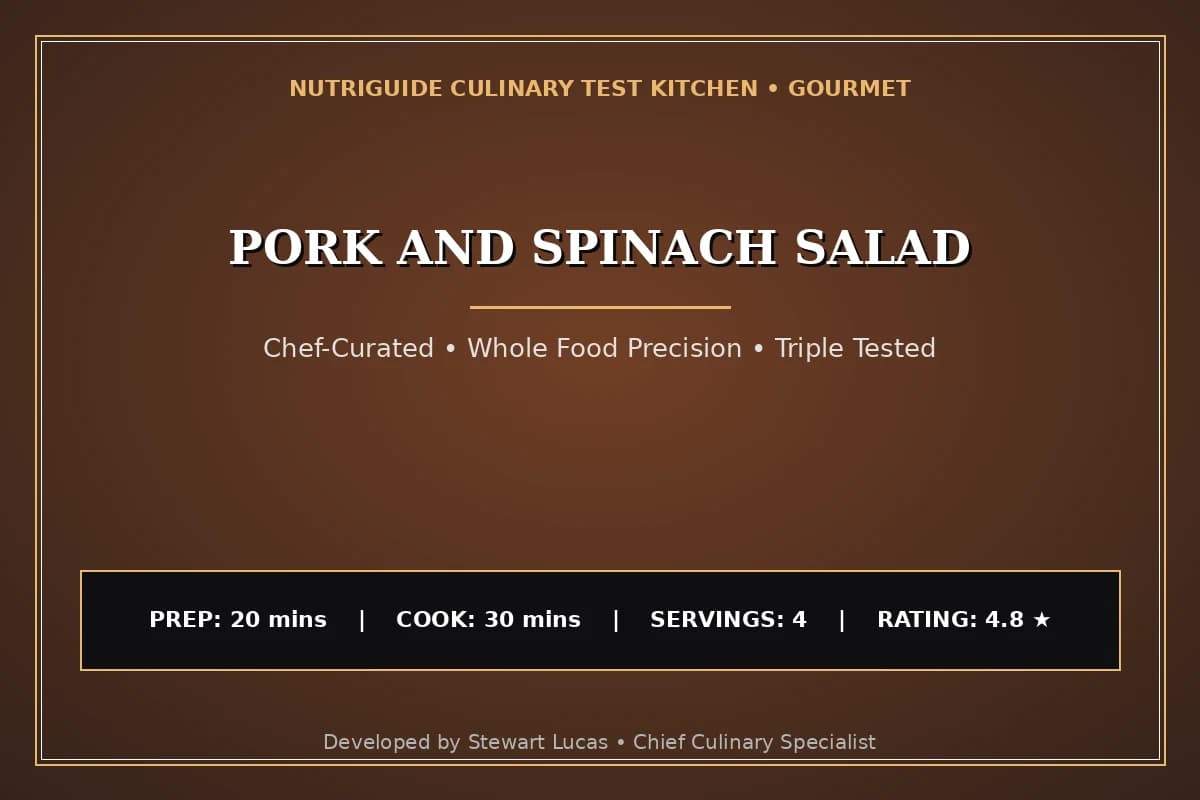 Pork And Spinach Salad