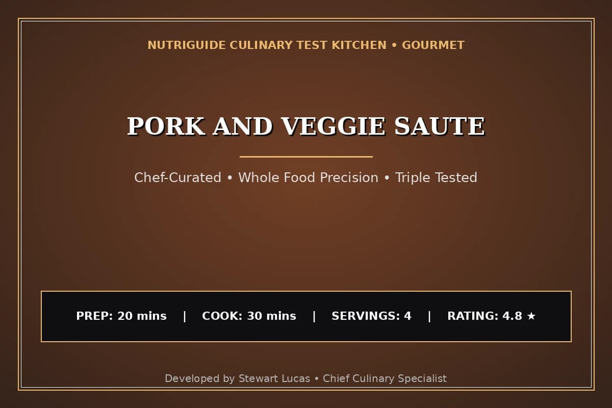 Pork And Veggie Saute