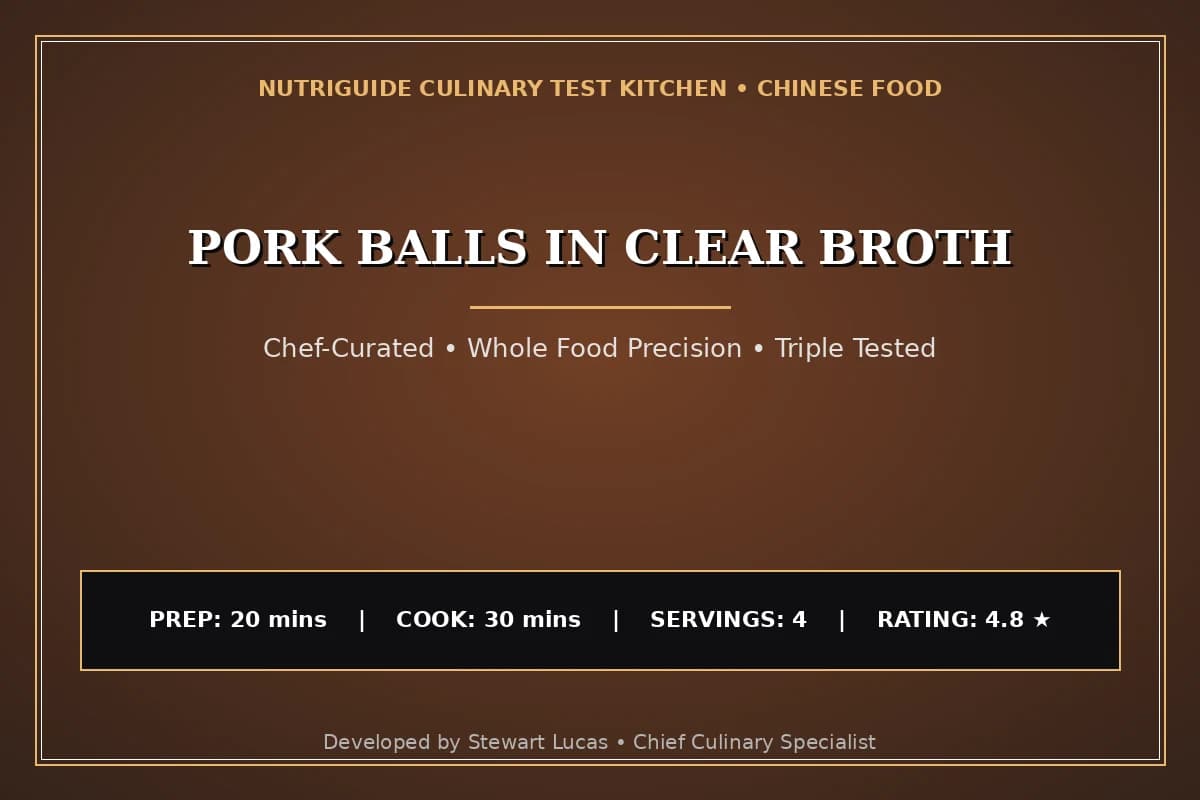Pork Balls In Clear Broth