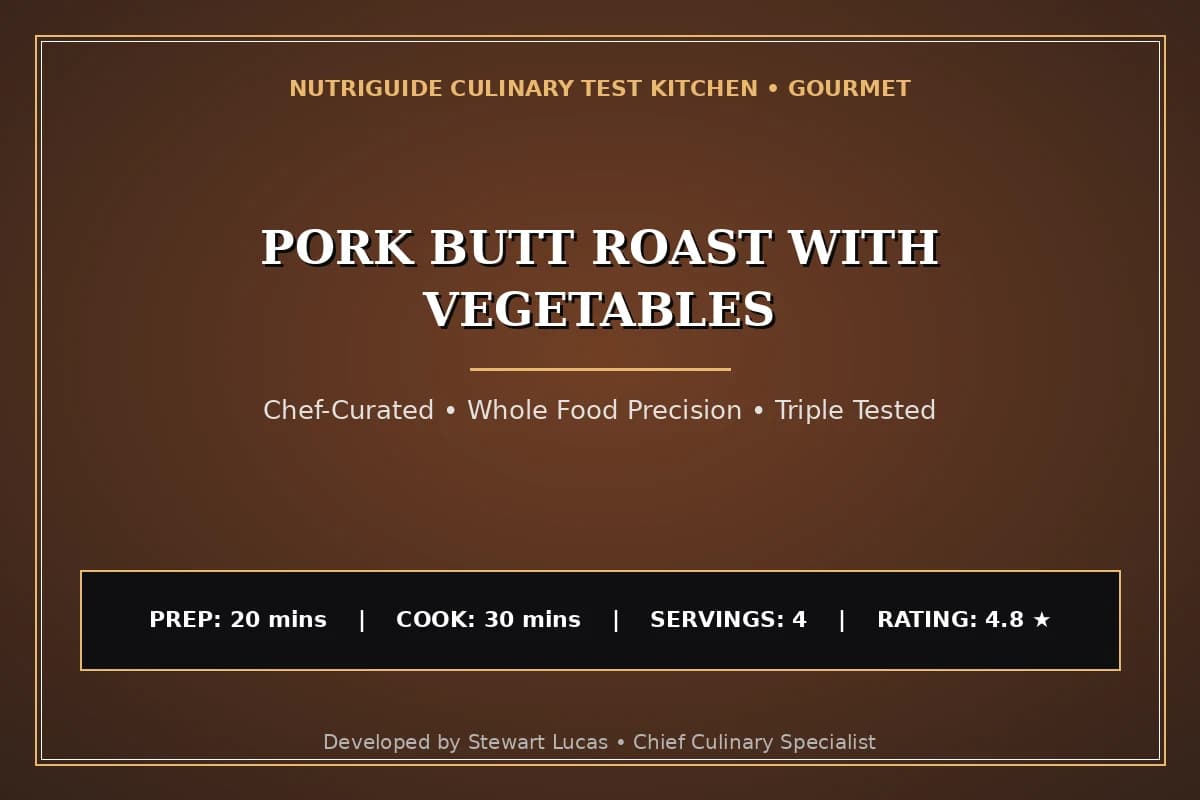 Pork Butt Roast With Vegetables