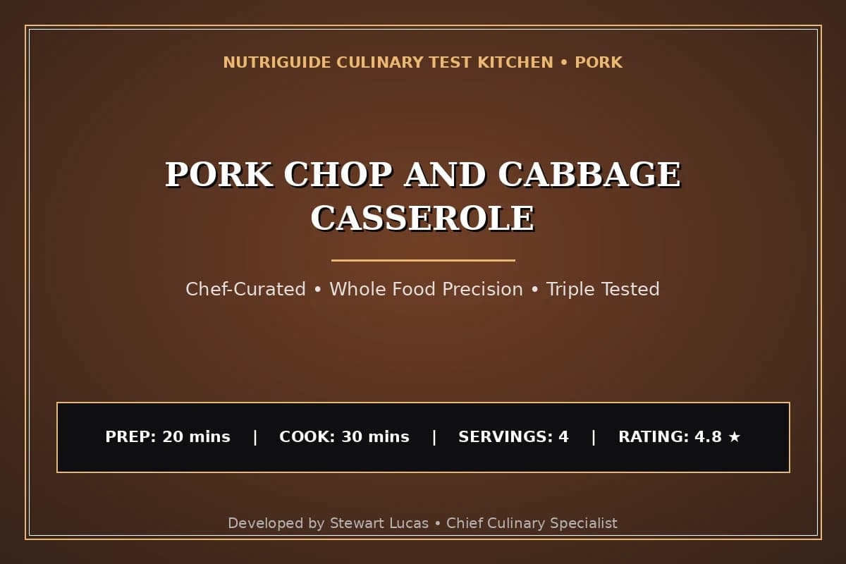 Pork Chop And Cabbage Casserole