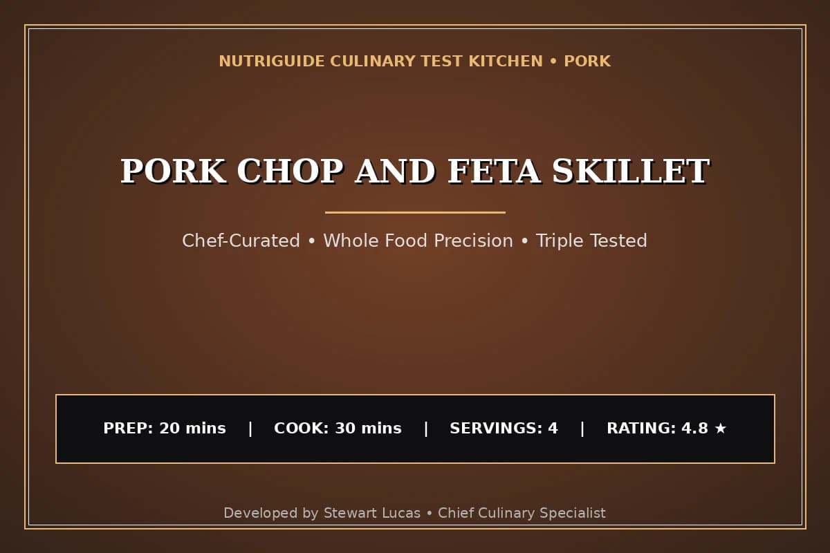 Pork Chop And Feta Skillet