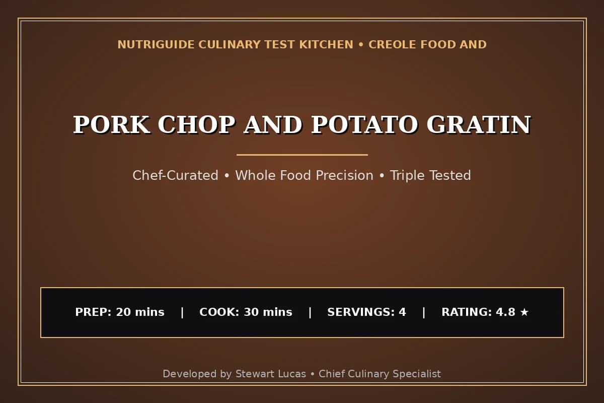 Pork Chop And Potato Gratin