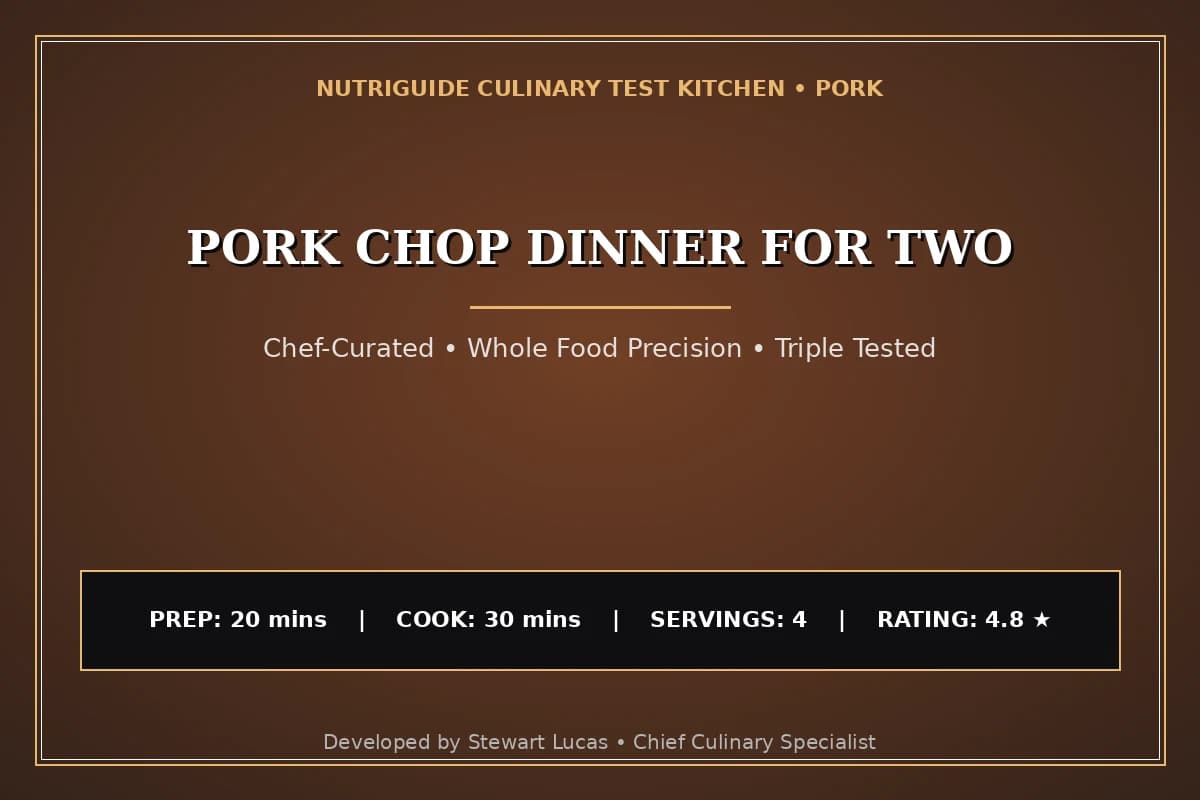Pork Chop Dinner For Two
