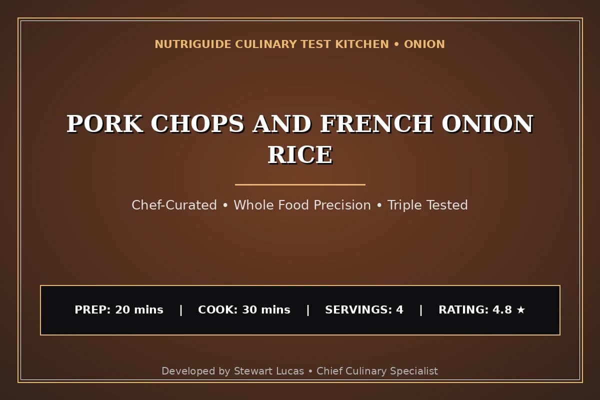 Pork Chops And French Onion Rice