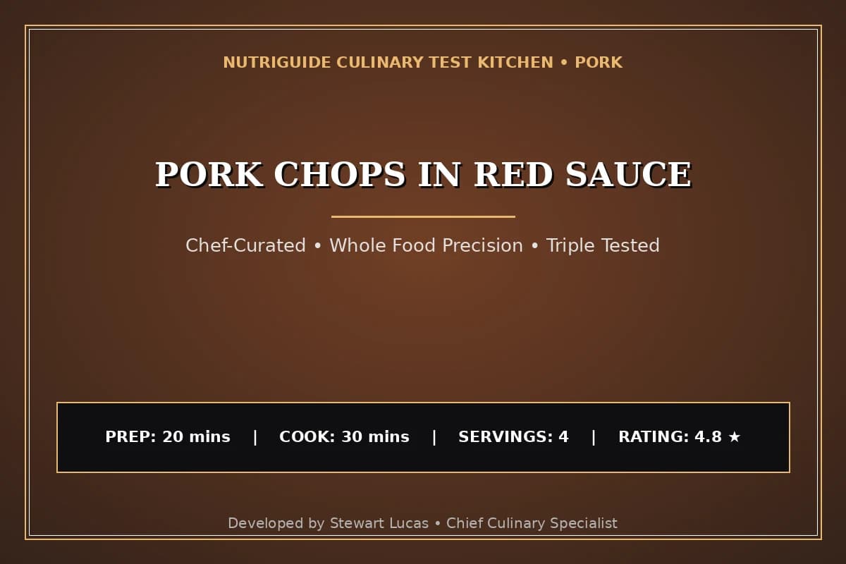 Pork Chops In Red Sauce