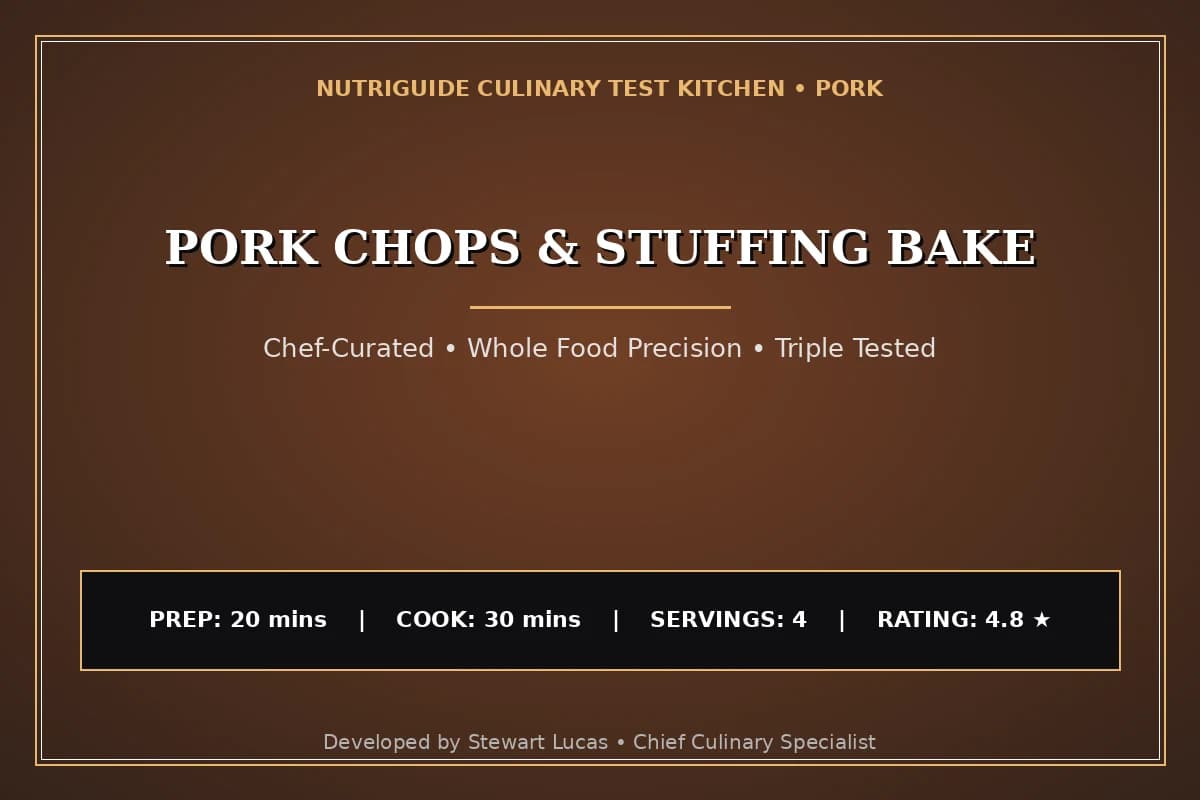 Pork Chops & Stuffing Bake