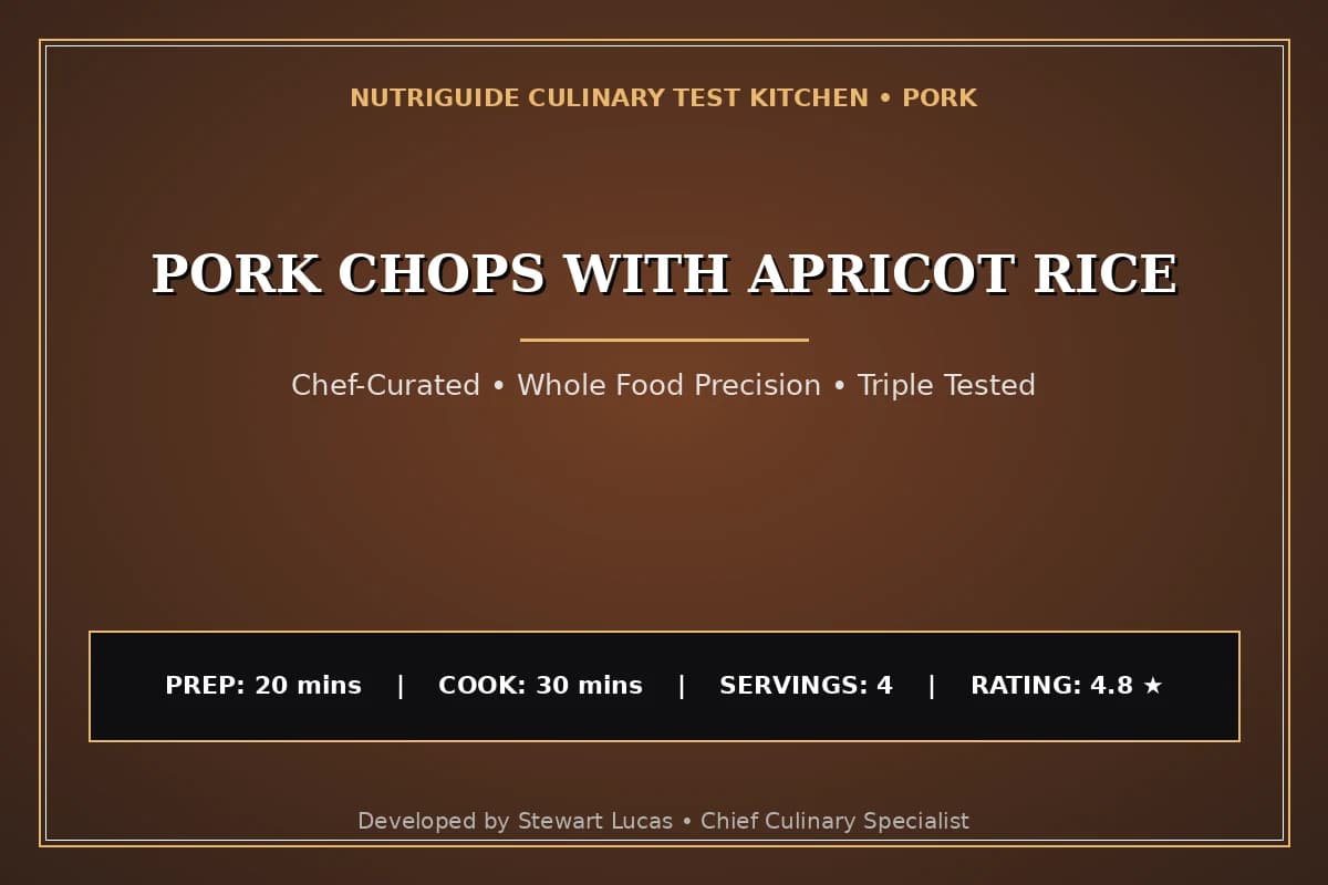 Pork Chops With Apricot Rice