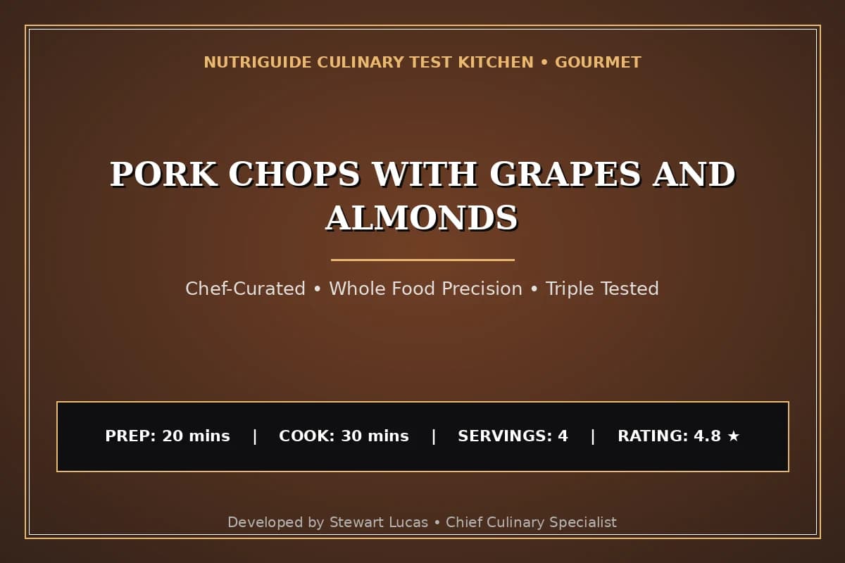 Pork Chops With Grapes And Almonds