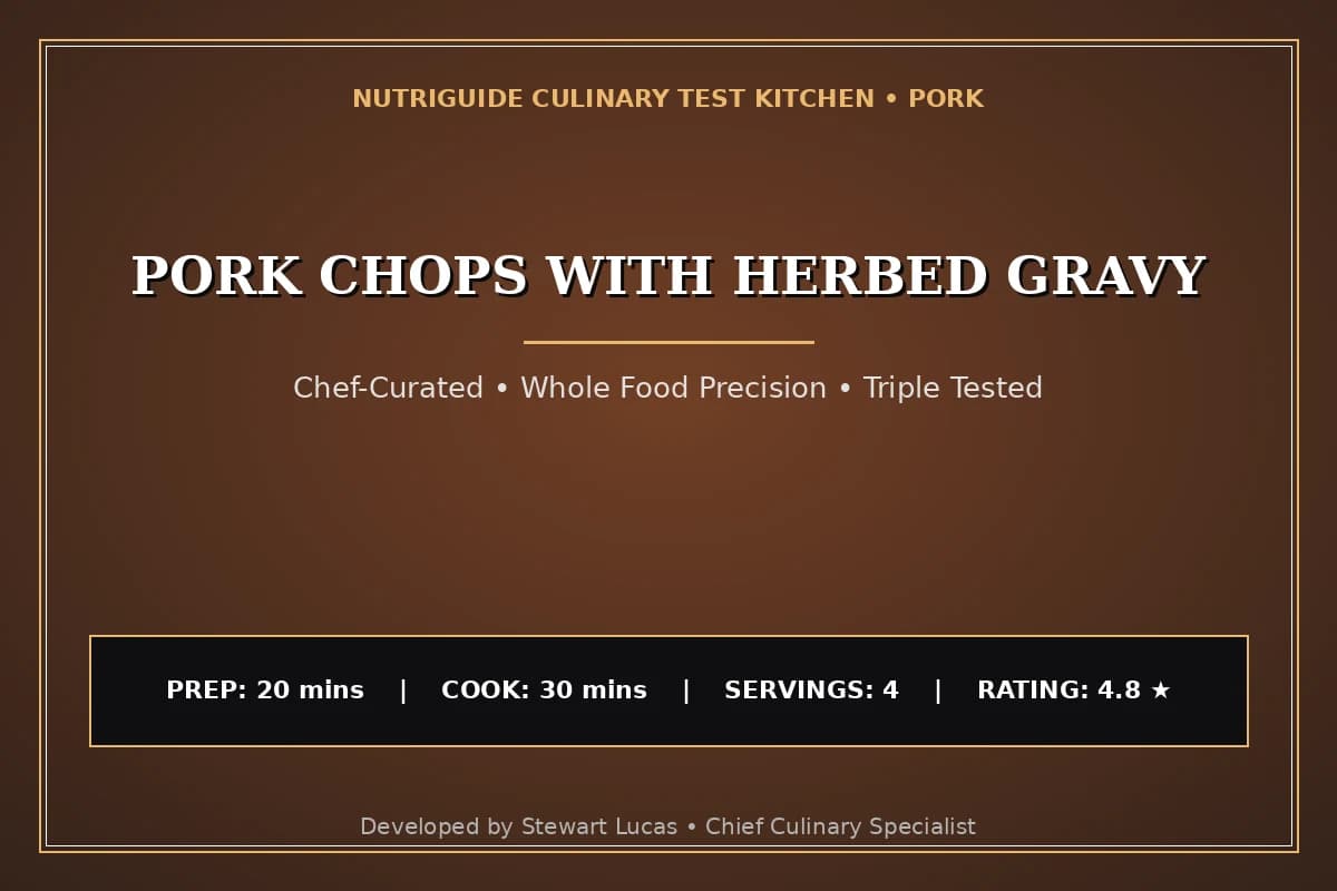 Pork Chops With Herbed Gravy