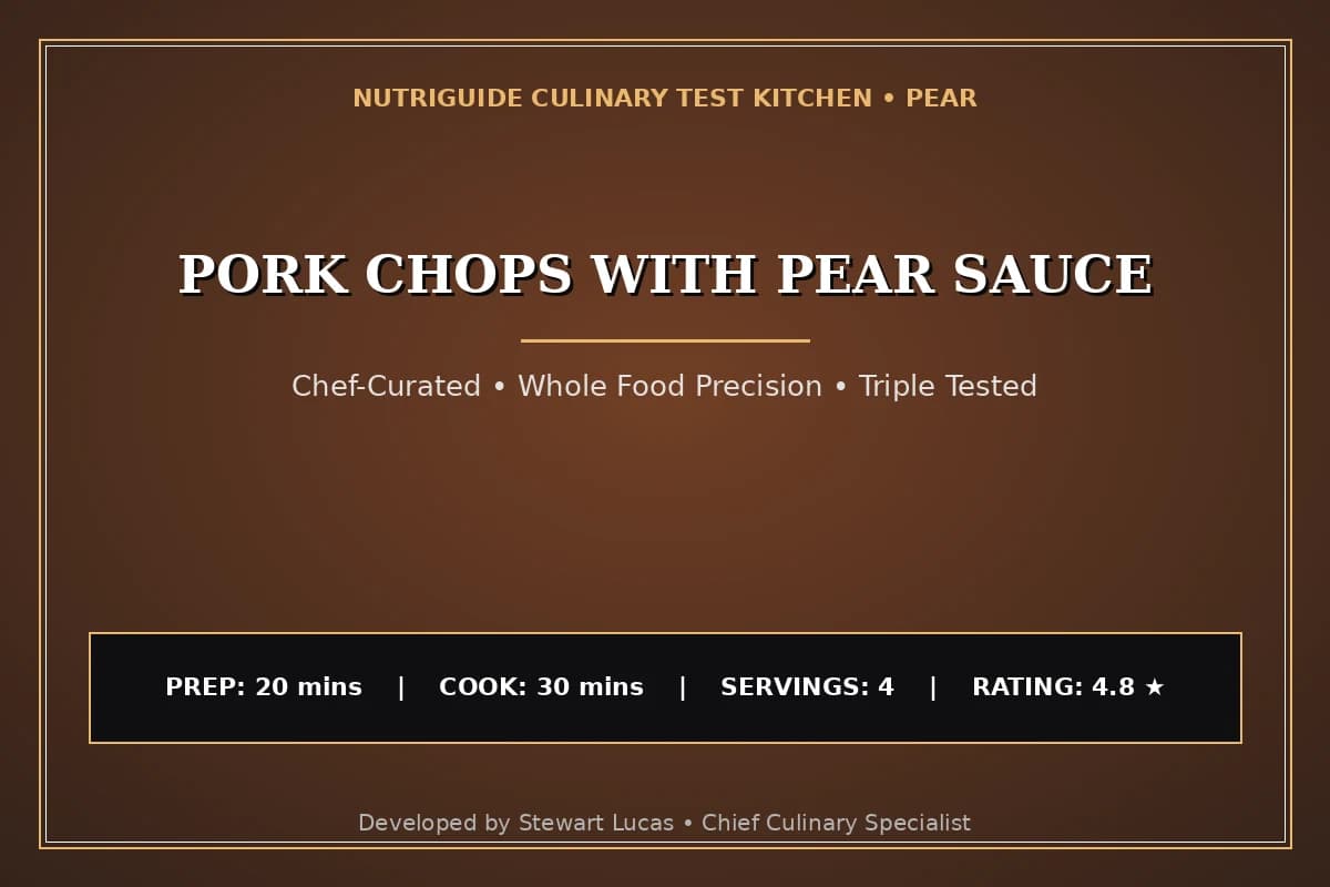 Pork Chops With Pear Sauce