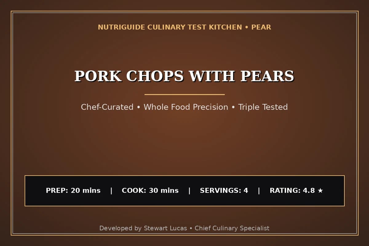 Pork Chops With Pears