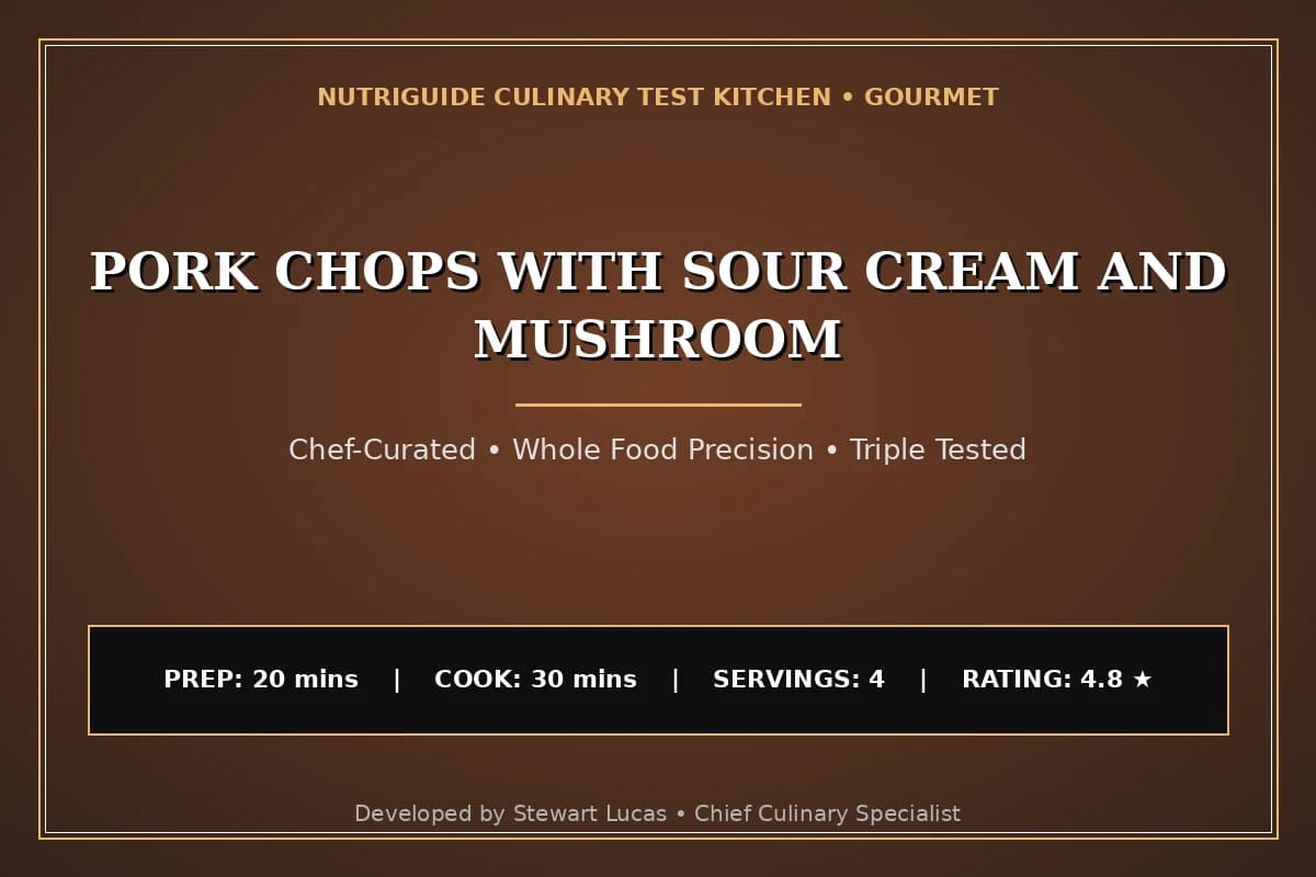 Pork Chops With Sour Cream And Mushroom