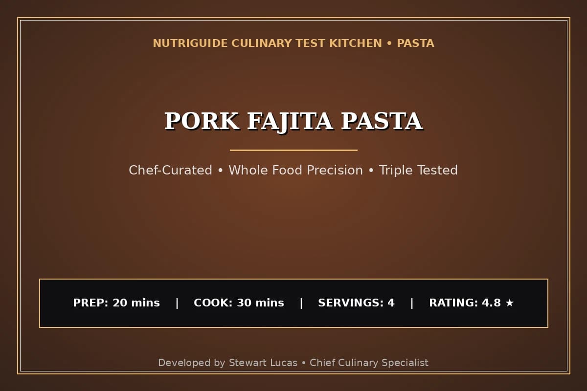 Pork Fajita Pasta
