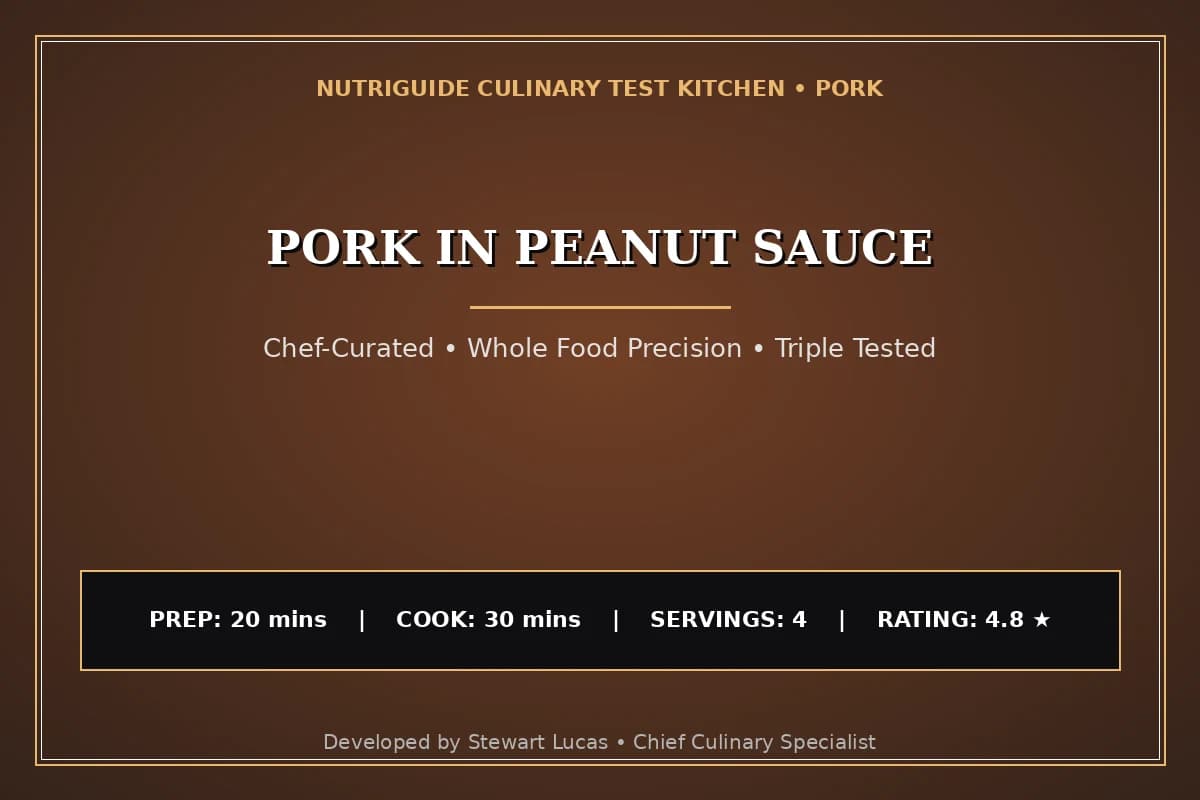 Pork In Peanut Sauce