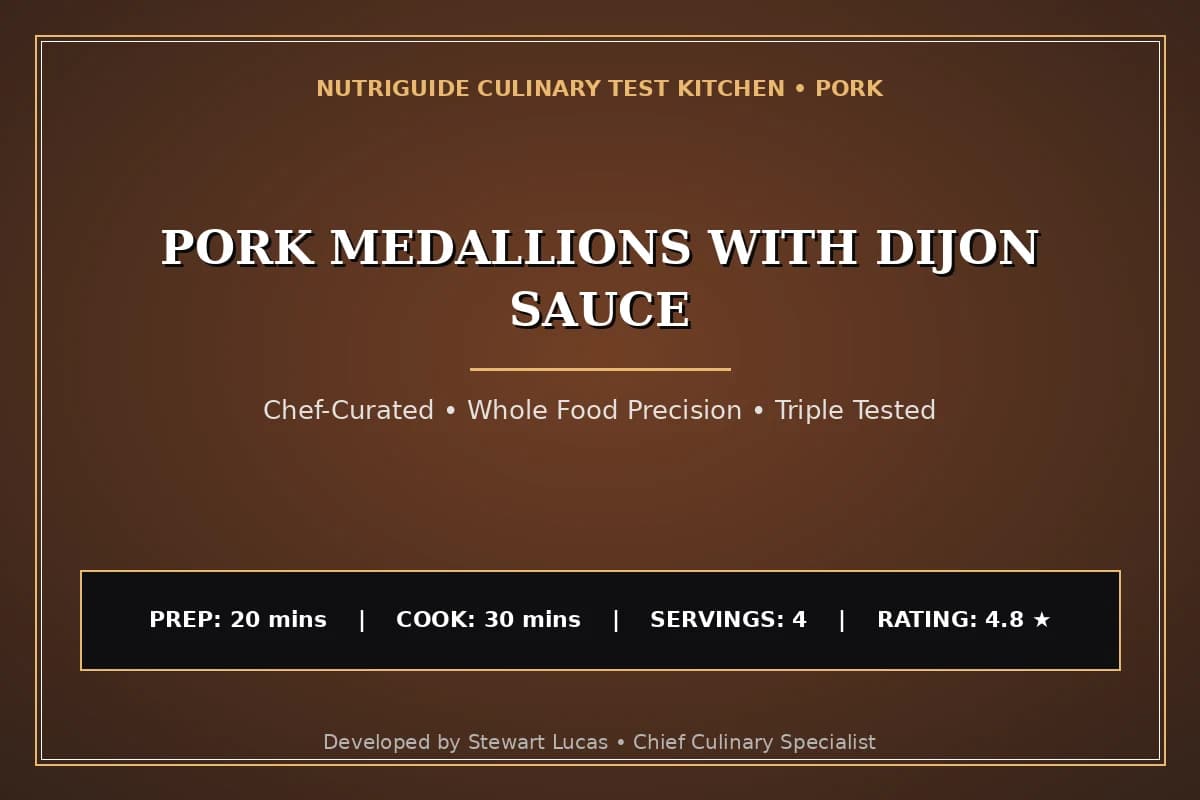 Pork Medallions With Dijon Sauce
