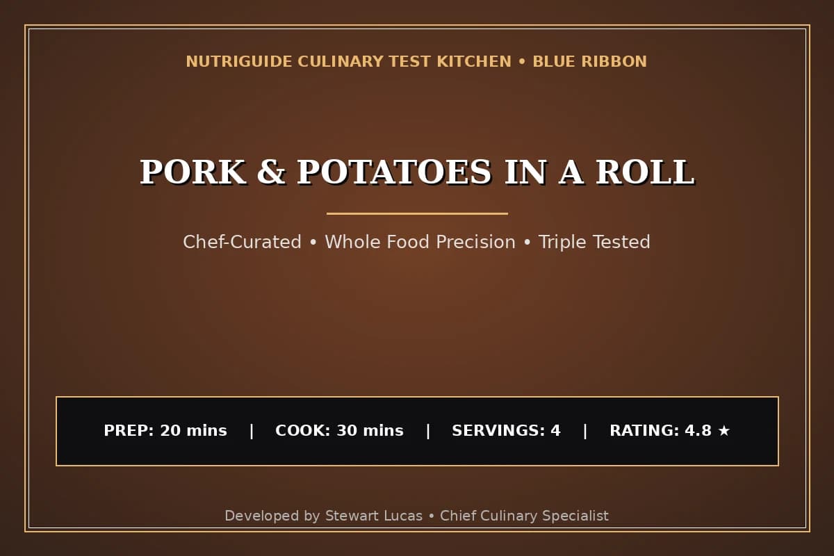 Pork & Potatoes In A Roll