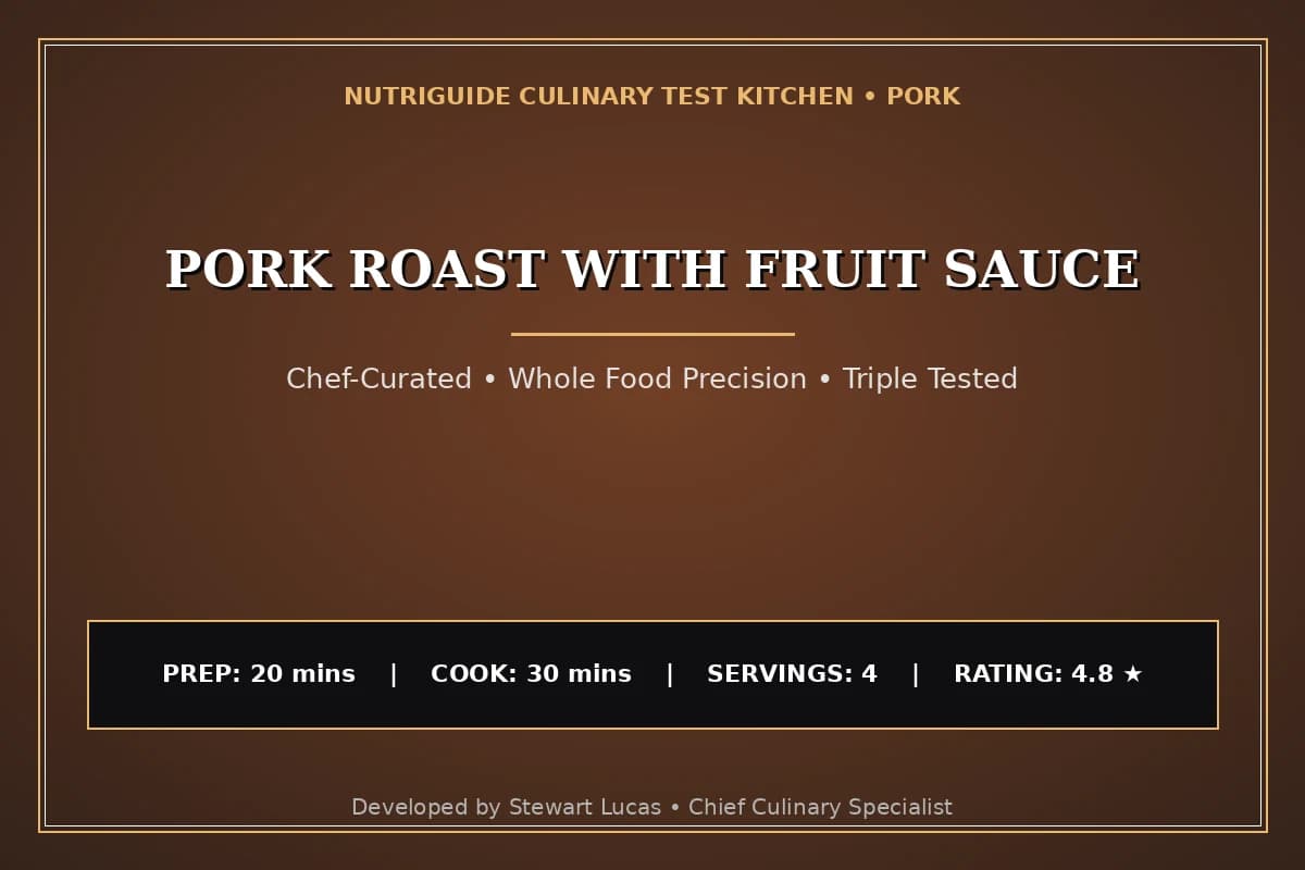 Pork Roast With Fruit Sauce