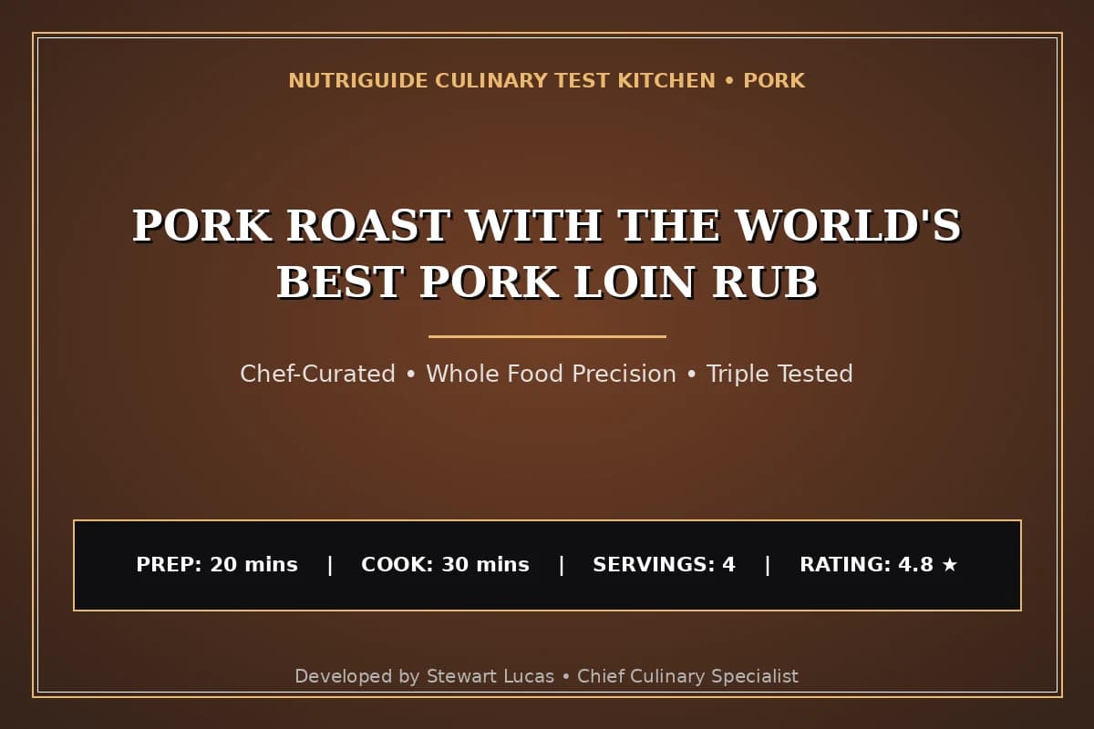 Pork Roast With The World'S Best Pork Loin Rub