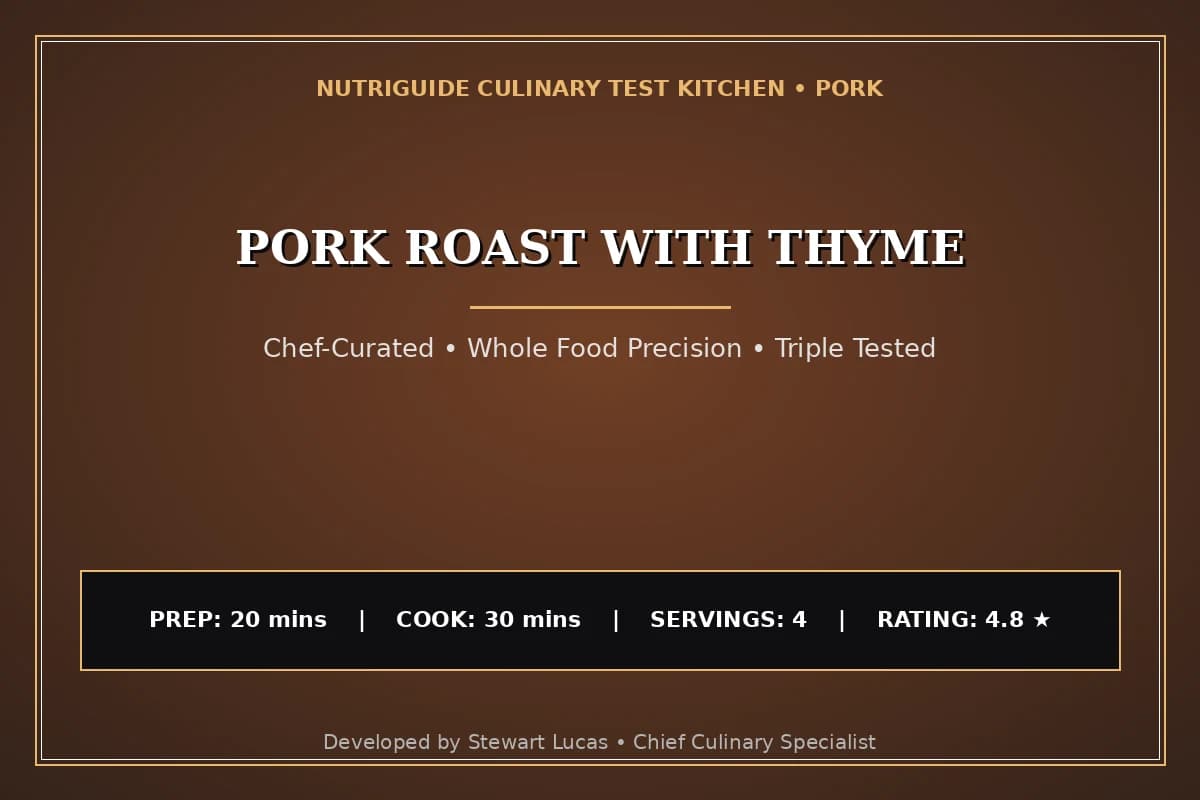 Pork Roast With Thyme