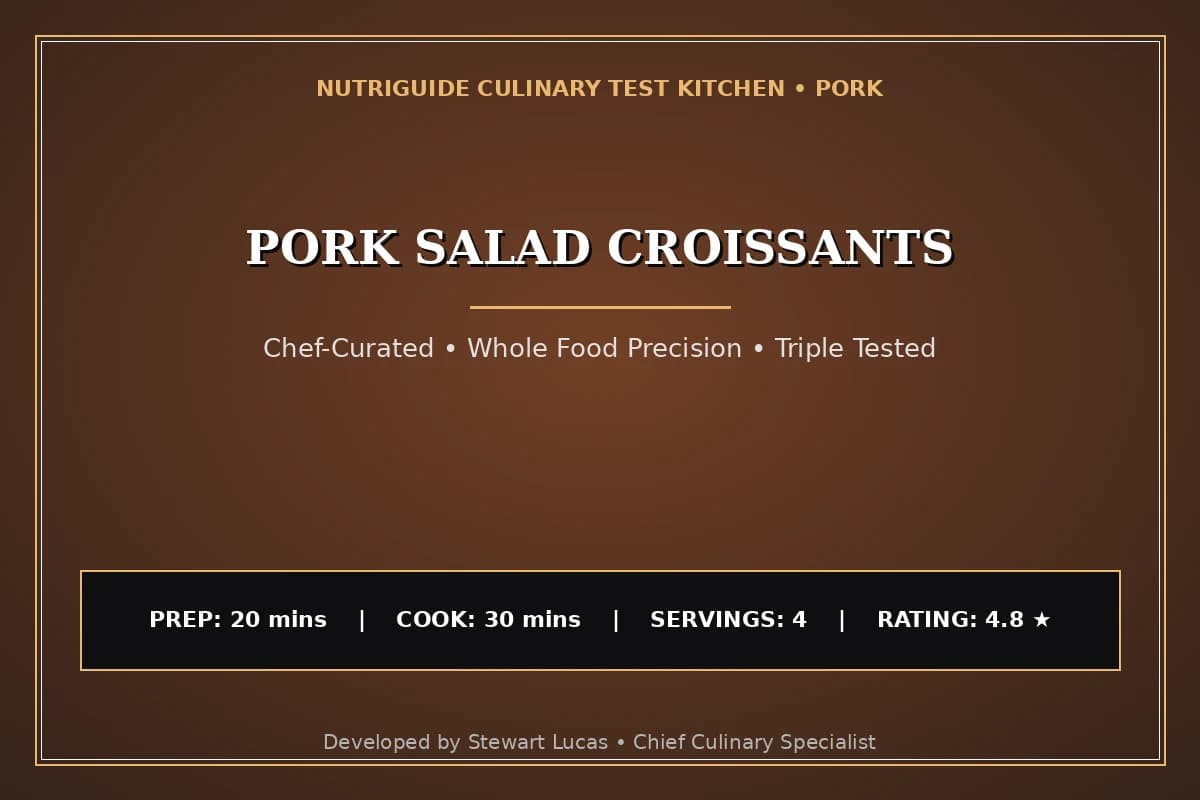 Pork Salad Croissants