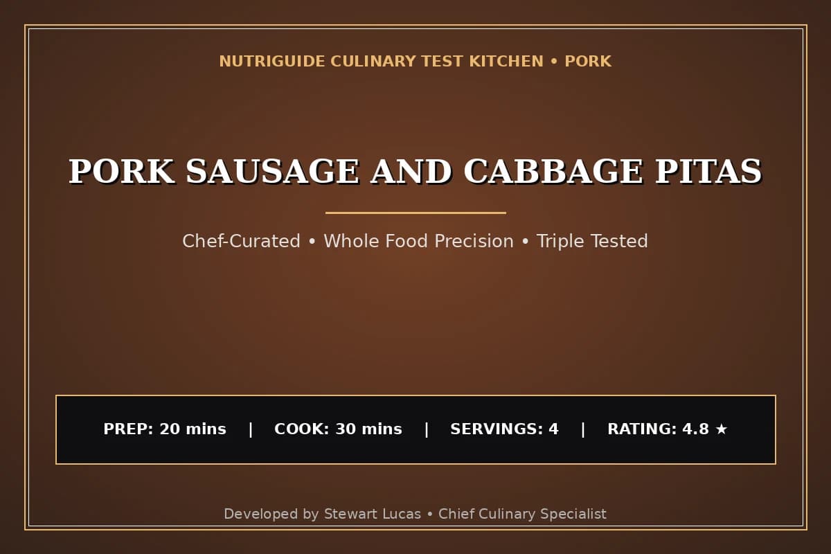 Pork Sausage And Cabbage Pitas
