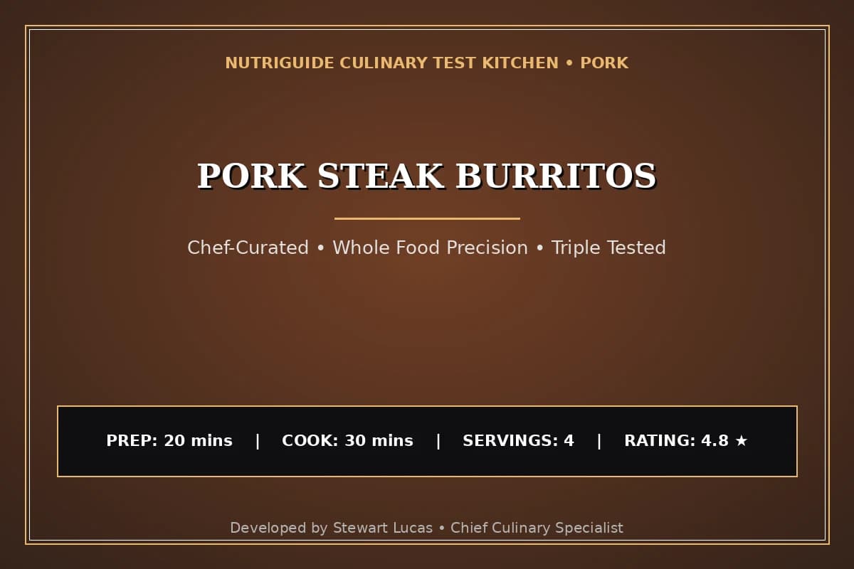 Pork Steak Burritos