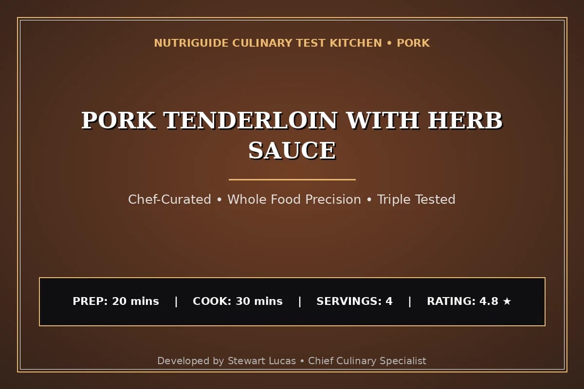 Pork Tenderloin With Herb Sauce