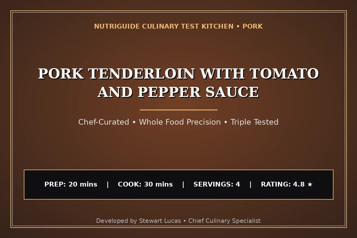 Pork Tenderloin With Tomato And Pepper Sauce