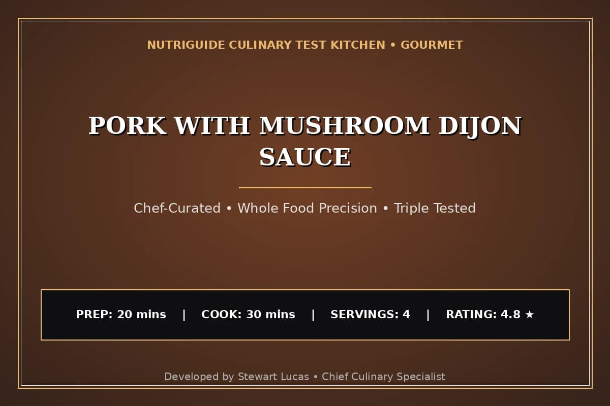 Pork With Mushroom Dijon Sauce