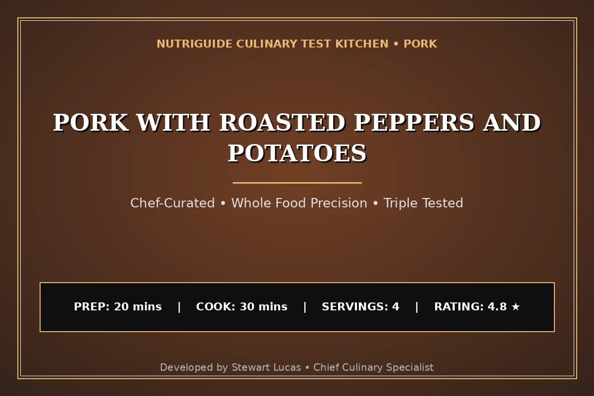 Pork With Roasted Peppers And Potatoes
