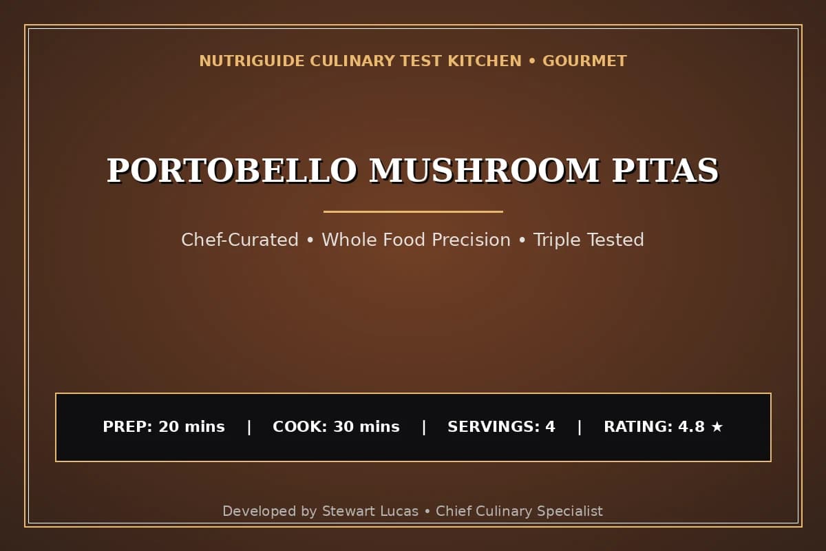 Portobello Mushroom Pitas