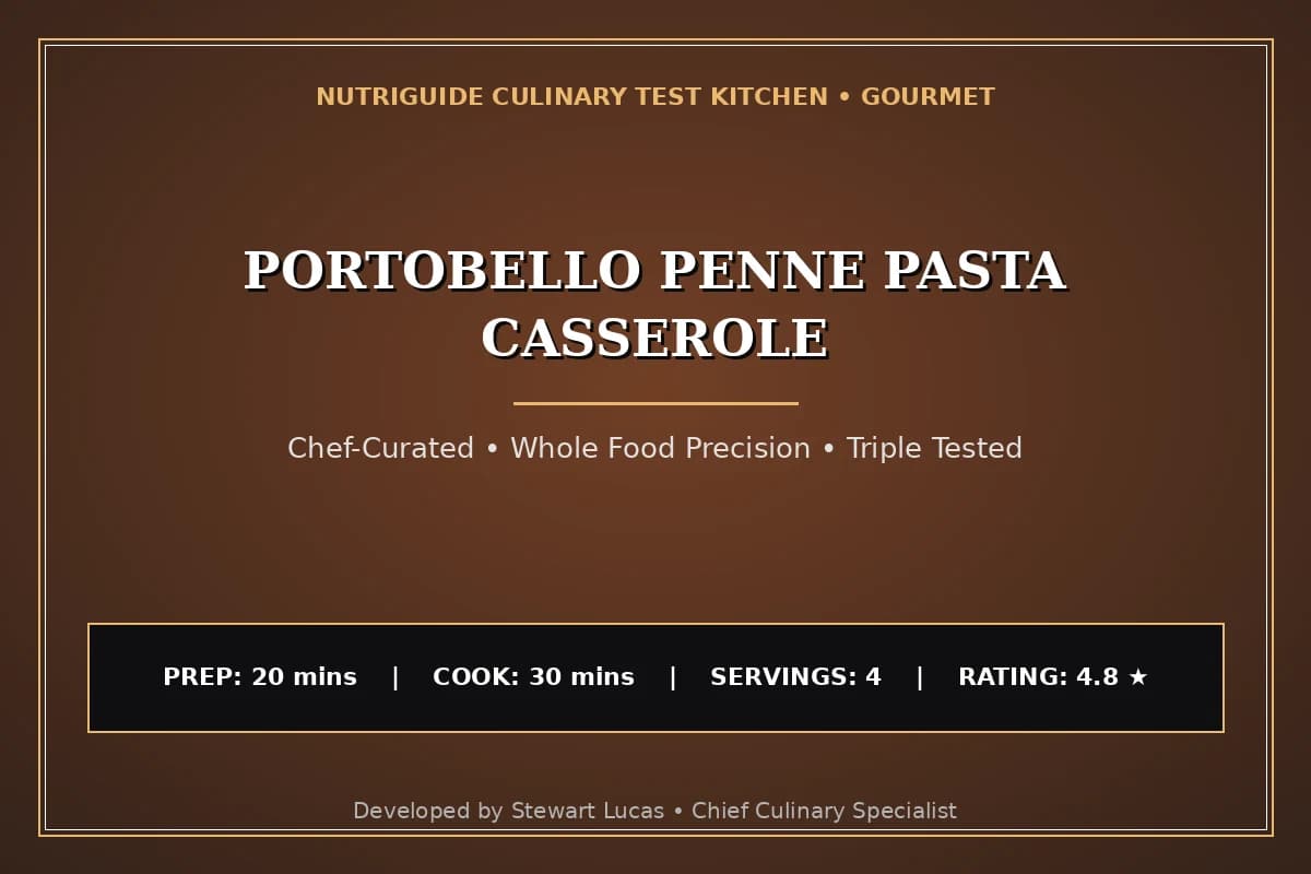 Portobello Penne Pasta Casserole