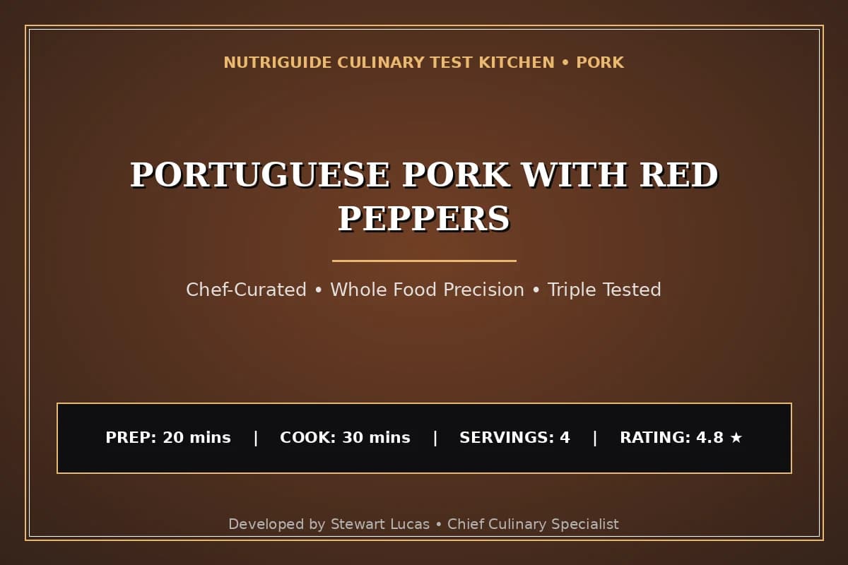 Portuguese Pork With Red Peppers