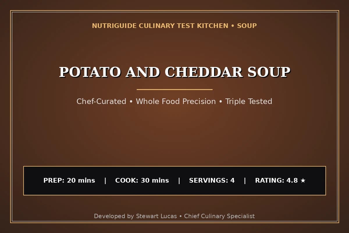 Potato And Cheddar Soup
