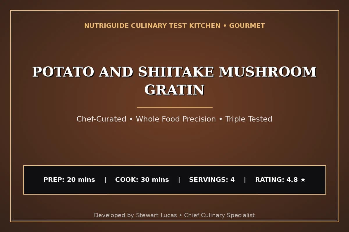 Potato And Shiitake Mushroom Gratin
