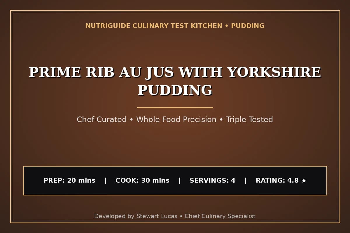 Prime Rib Au Jus With Yorkshire Pudding