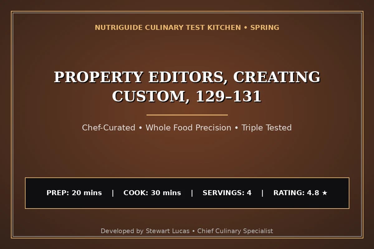 Property Editors, Creating Custom, 129–131