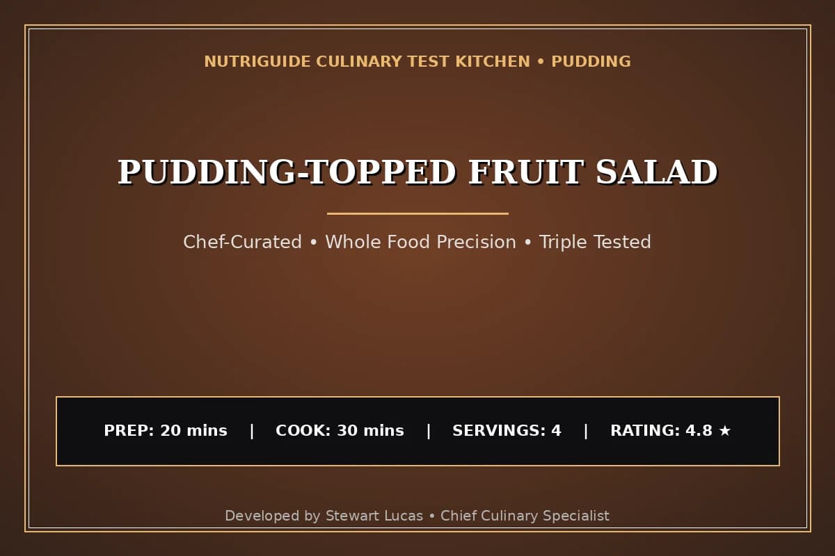Pudding-Topped Fruit Salad