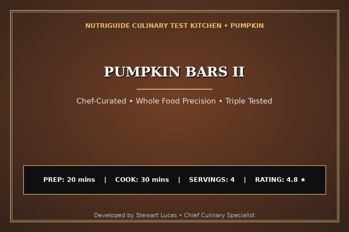 Pumpkin Bars Ii