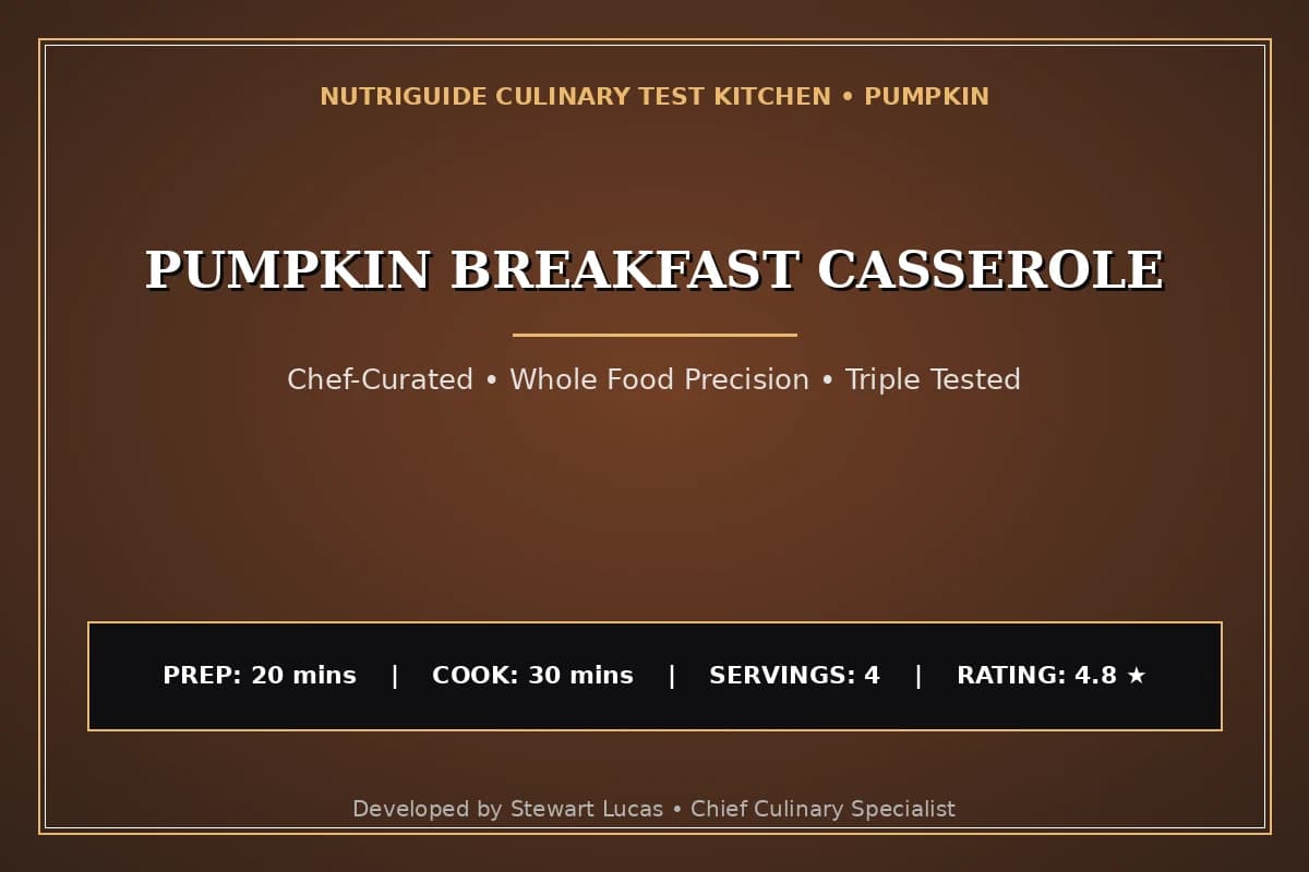 Pumpkin Breakfast Casserole