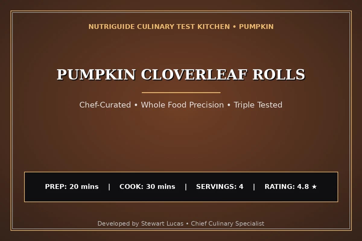 Pumpkin Cloverleaf Rolls