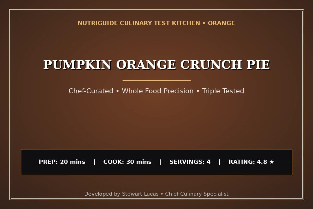 Pumpkin Orange Crunch Pie