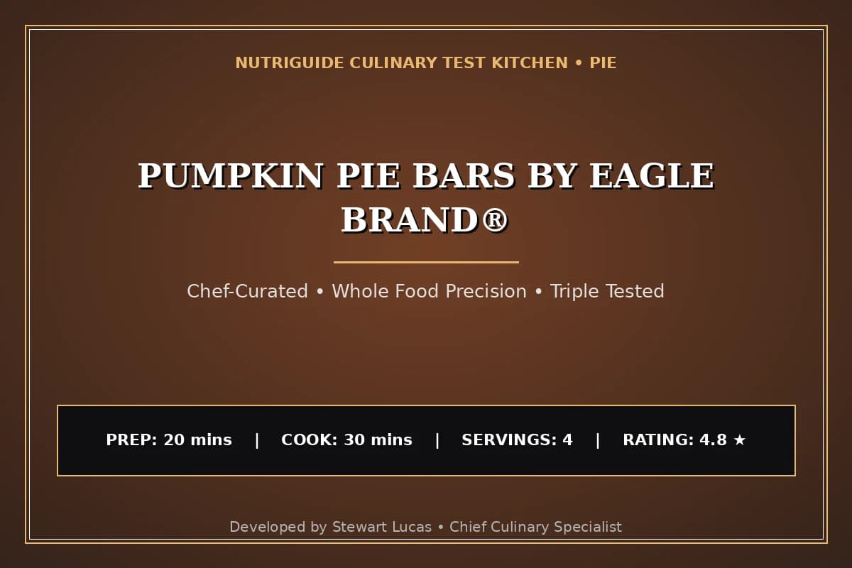 Pumpkin Pie Bars By Eagle Brand®