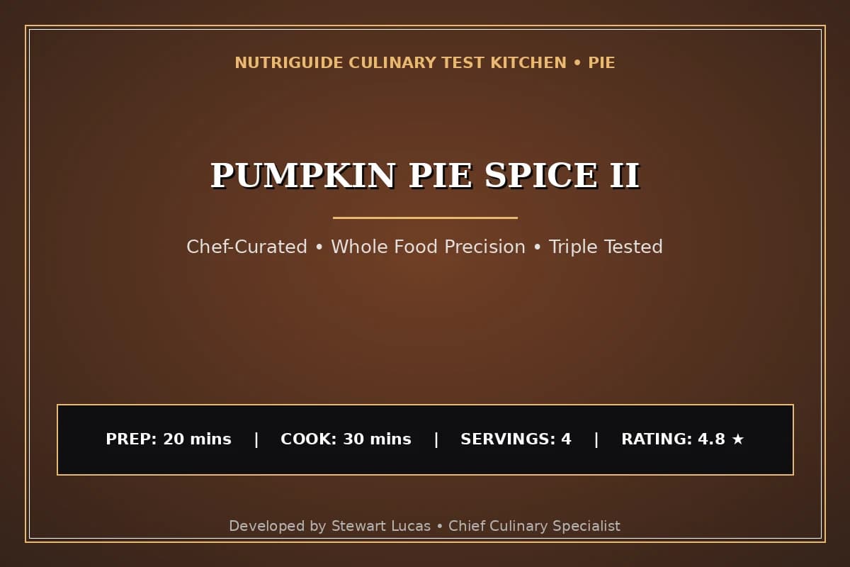 Pumpkin Pie Spice Ii
